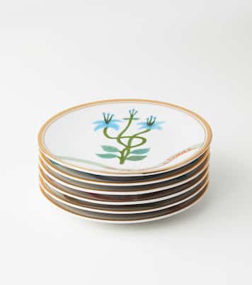 Flowers set of 6 dessert plates | Bitossi