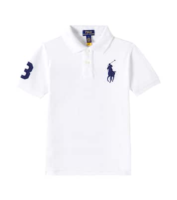 Embroidered cotton piqué polo shirt | Polo Ralph Lauren Kids