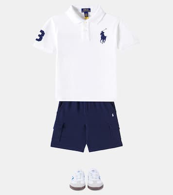 Embroidered cotton piqué polo shirt | Polo Ralph Lauren Kids