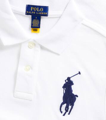Embroidered cotton piqué polo shirt | Polo Ralph Lauren Kids