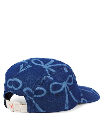 Bows printed denim baseball cap | Tinycottons