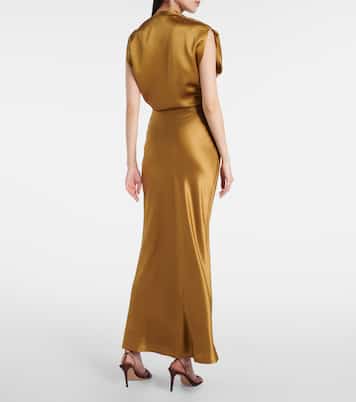 Silk charmeuse maxi skirt | The Sei