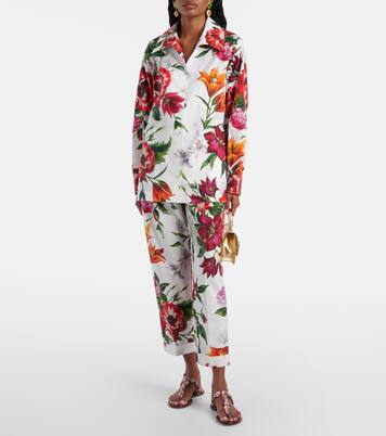 Floral oversized cotton shirt | Dolce&Gabbana