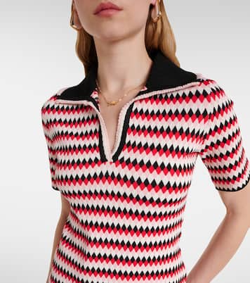 Checkers knitted polo | La DoubleJ