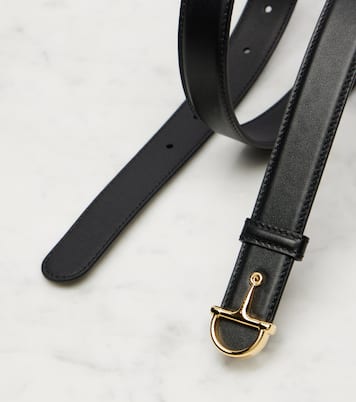 Horsebit leather belt | Gucci