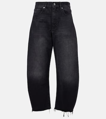 Bubble Crop high-rise barrel-leg jeans | Frame