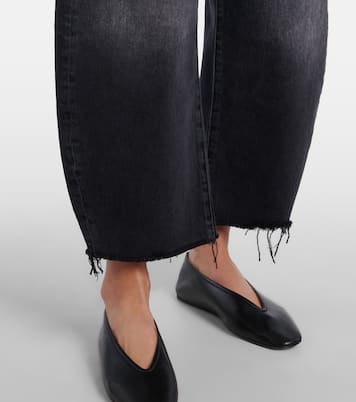 Bubble Crop high-rise barrel-leg jeans | Frame