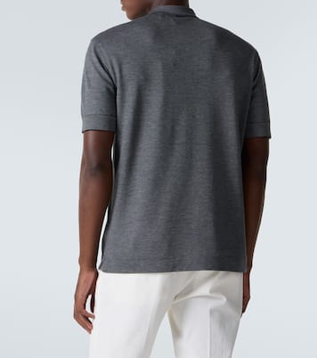 Cotton and silk piqué polo shirt | Zegna