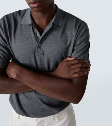 Cotton and silk piqué polo shirt | Zegna