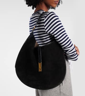 Large suede shoulder bag | Polo Ralph Lauren