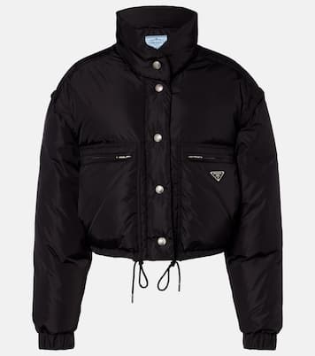 Cropped-Daunenjacke aus Re-Nylon | Prada