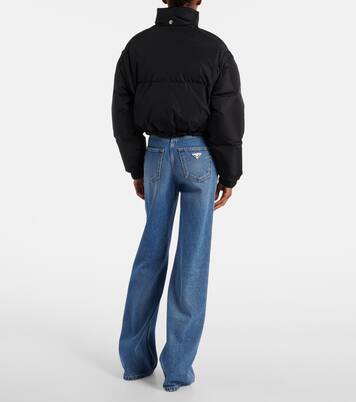 Cropped-Daunenjacke aus Re-Nylon | Prada