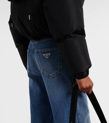 Cropped-Daunenjacke aus Re-Nylon | Prada