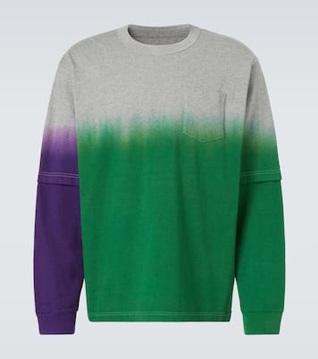 Dyed 코튼 스웨트셔츠 | Sacai