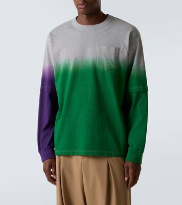 Dyed 코튼 스웨트셔츠 | Sacai