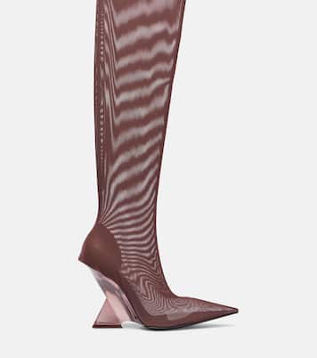 Cheopissima 105 mesh over-the-knee boots | The Attico