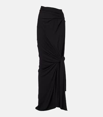 Draped jersey maxi skirt | Entire Studios