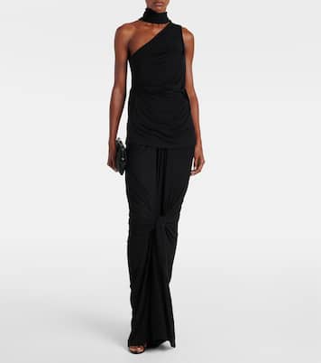 Draped jersey maxi skirt | Entire Studios