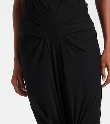 Draped jersey maxi skirt | Entire Studios