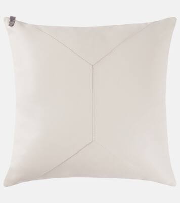 Monili leather cushion | Brunello Cucinelli