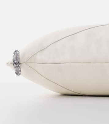 Monili leather cushion | Brunello Cucinelli