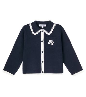 Embroidered wool-blend cardigan | Tartine et Chocolat
