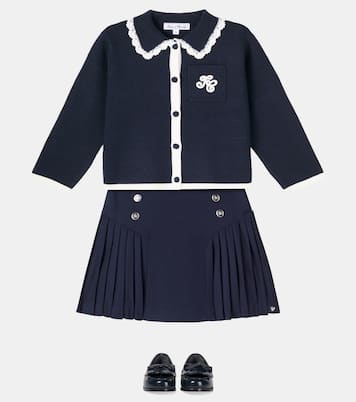 Embroidered wool-blend cardigan | Tartine et Chocolat