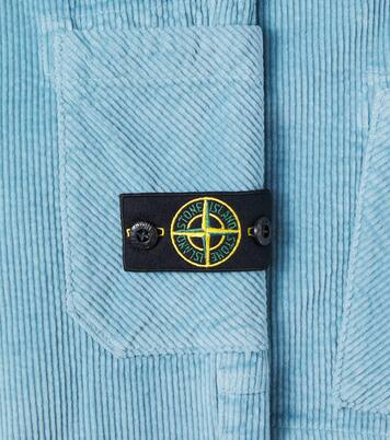 Compass cotton-blend corduroy cargo pants | Stone Island Junior