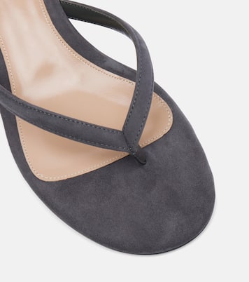 Calypso 35 suede thong sandals | Gianvito Rossi