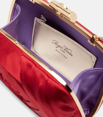 Rose Vivier satin clutch | Roger Vivier