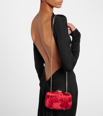 Rose Vivier satin clutch | Roger Vivier