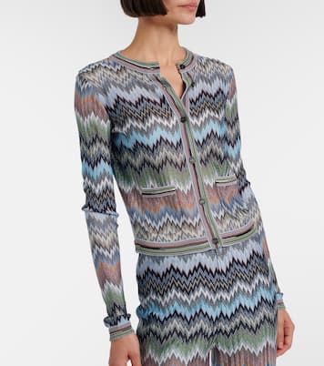 Cardigan ZIgzag aus Häkelstrick | Missoni