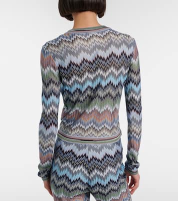 Cardigan ZIgzag aus Häkelstrick | Missoni