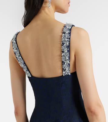 Verziertes Midikleid Charlotte aus Jacquard | Simkhai