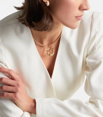 18kt gold pendant with diamonds | FoundRae