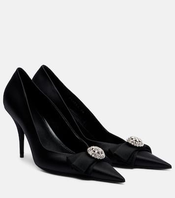 Pumps Avenue Palazzo 90 aus Satin mit Kristallen | Balenciaga