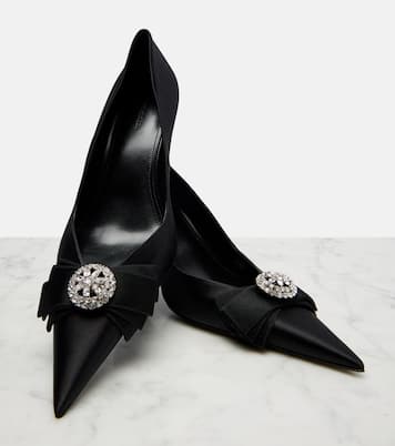 Pumps Avenue Palazzo 90 aus Satin mit Kristallen | Balenciaga