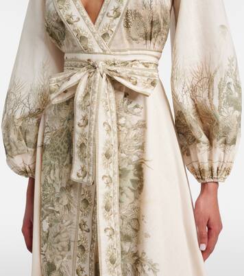 Wanderlust printed cotton wrap dress | Zimmermann