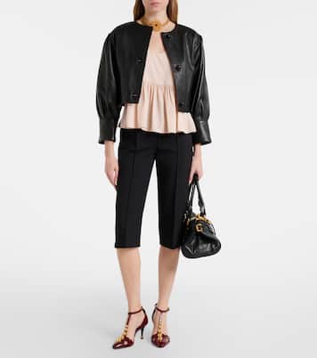 Virgin wool crêpe capri pants | Chloé