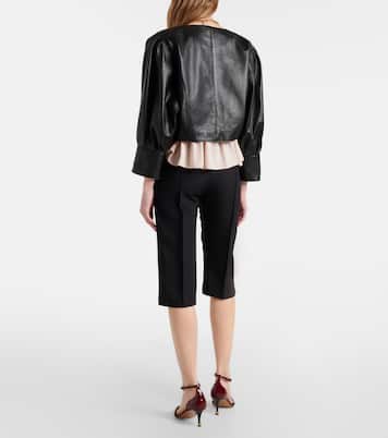 Virgin wool crêpe capri pants | Chloé