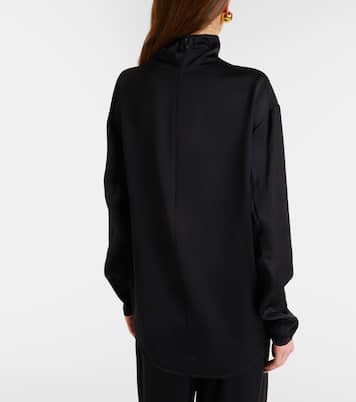Turtleneck satin top | Toteme