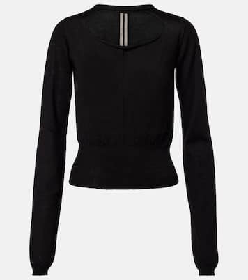 Cutout virgin wool top | Rick Owens
