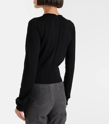 Cutout virgin wool top | Rick Owens