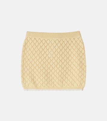 Falda calada de algodón | Dolce&Gabbana Kids