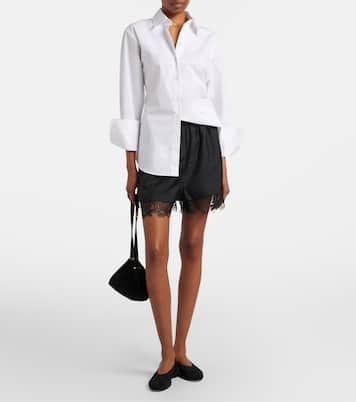 Shorts aus Seide mit Spitze | Róhe