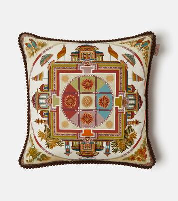Embroidered cotton cushion | Etro