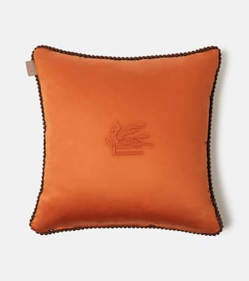 Embroidered cotton cushion | Etro