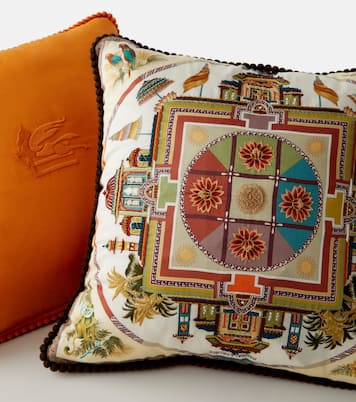 Embroidered cotton cushion | Etro