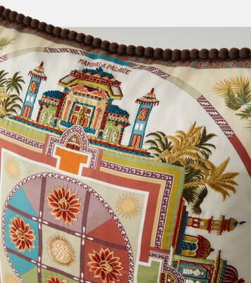 Embroidered cotton cushion | Etro