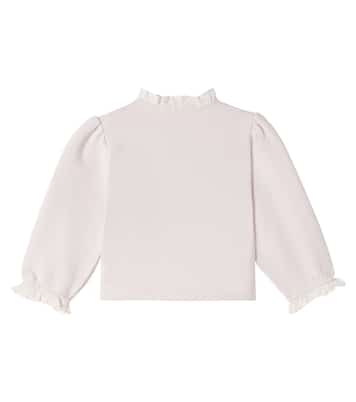 Baby Carilin embroidered cotton sweatshirt | Donsje